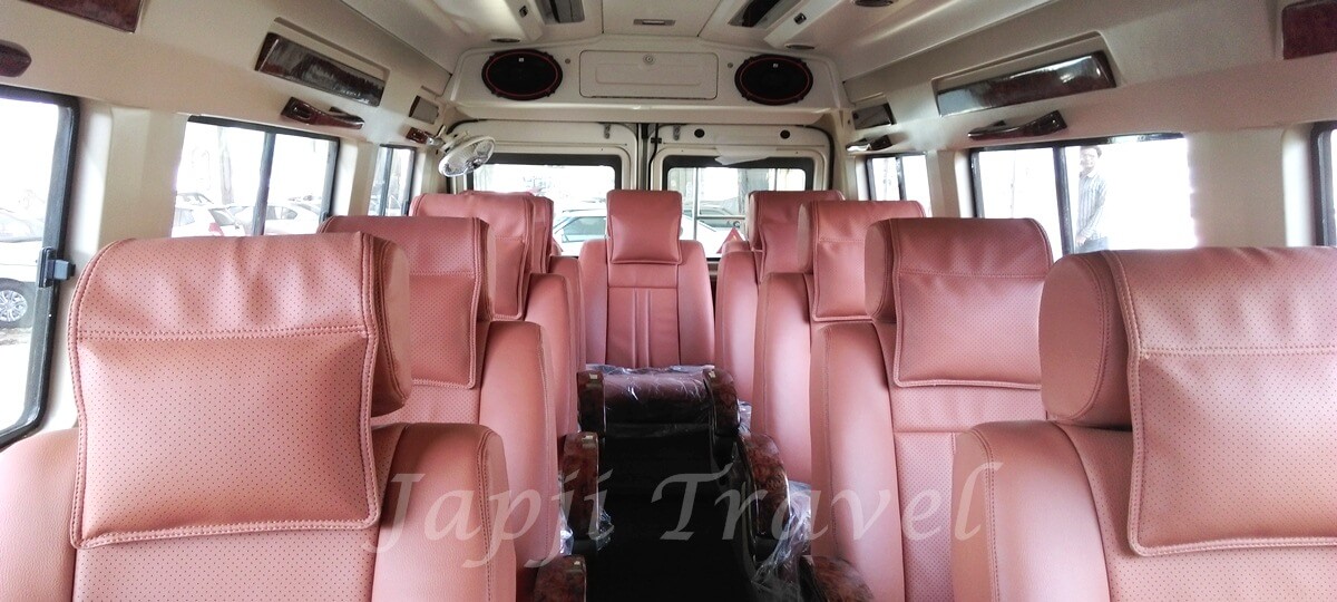12 Seater Maharaja Tempo Traveller Luxury 1x1 12 Seater