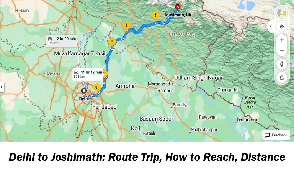 Delhi to Joshimath: Route Trip, How to Reach, Distance