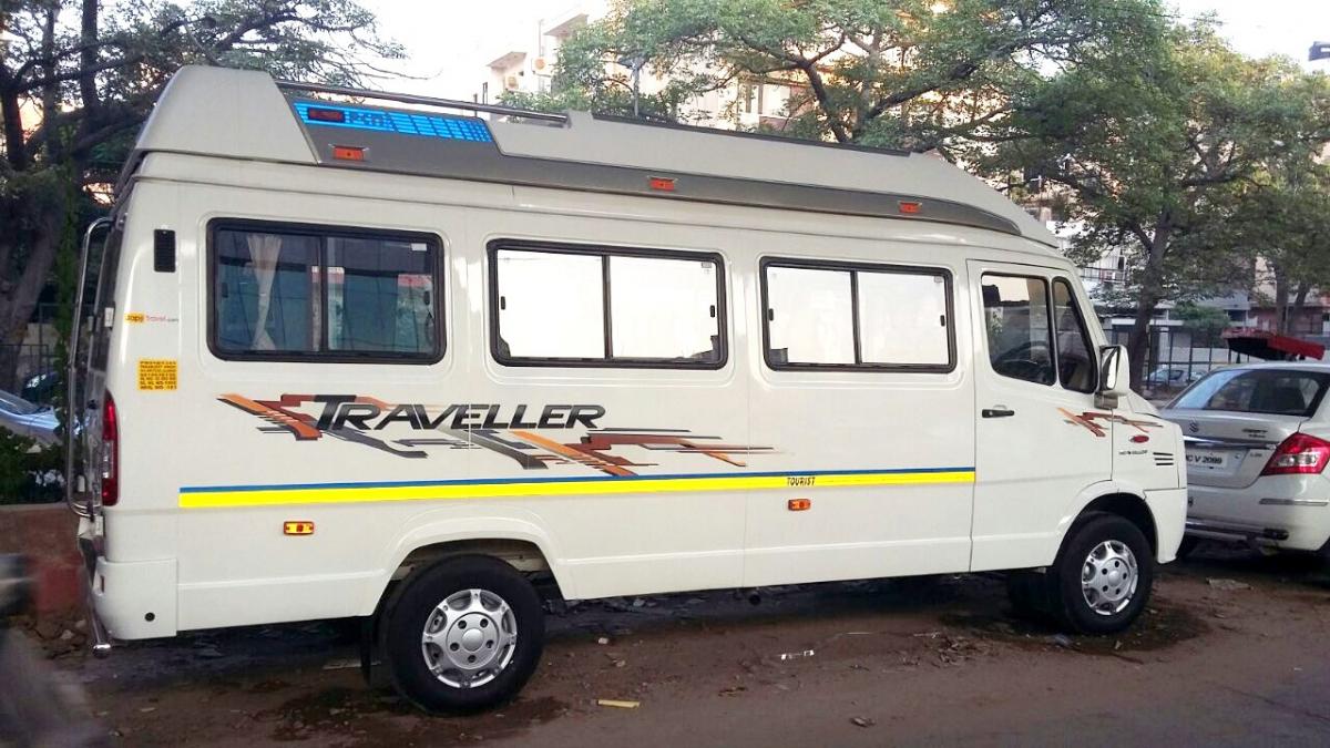 12 seater traveller price in kerala